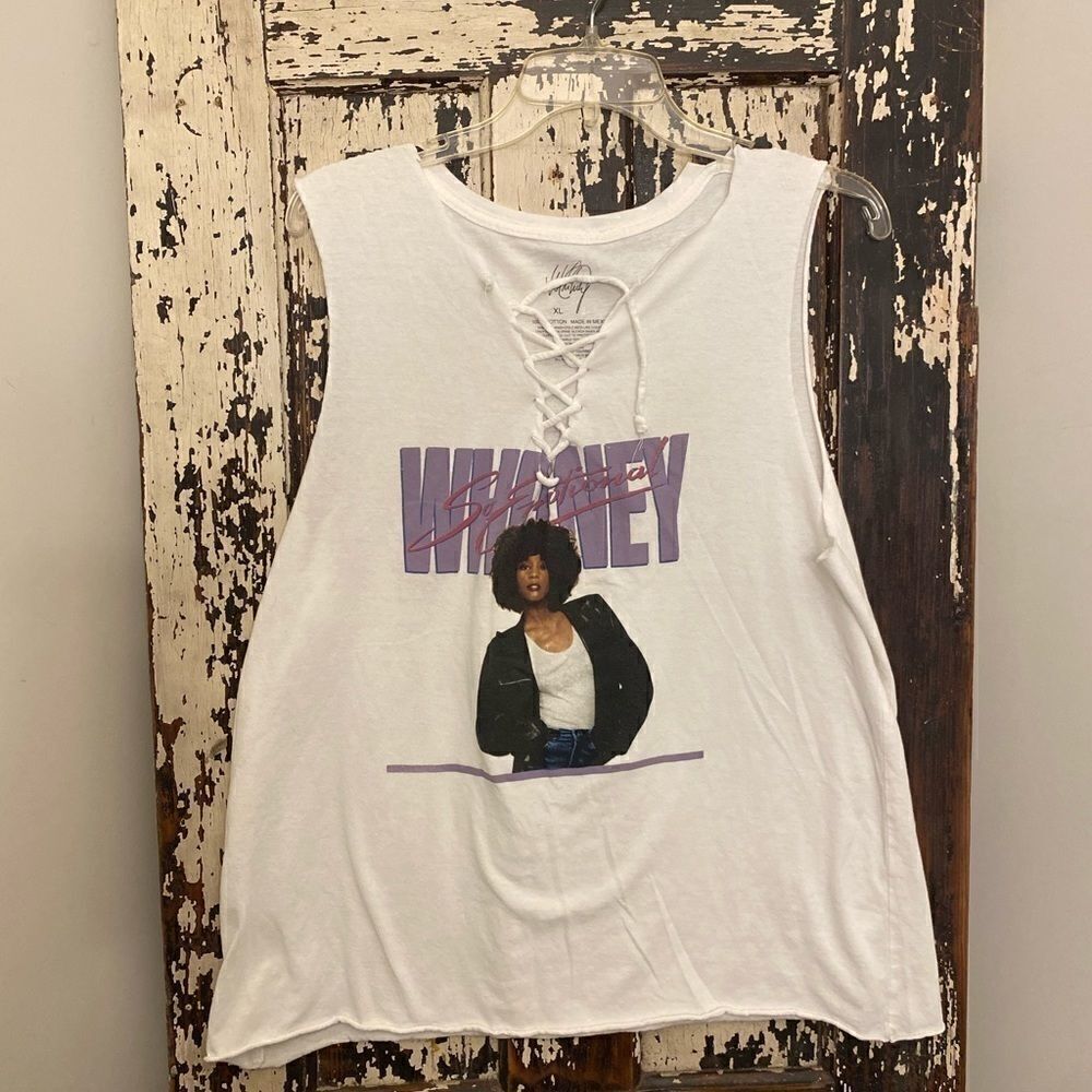 Customized EUC Whitney Houston T-shirt. Size XL